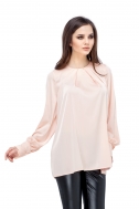 Blouse powdery colors with wide sleeves - Фото