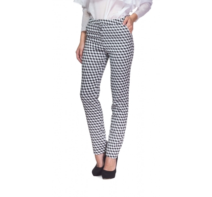 Trousers hologram black and white