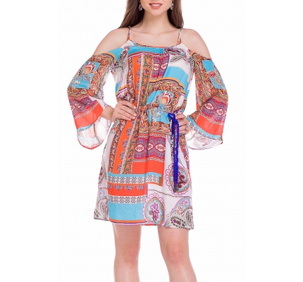 Dress tunic with print