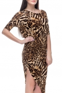Платье леопардовый принт - Фото