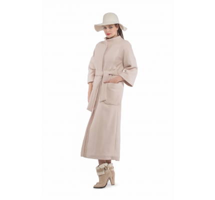 Coat beige color with buttons