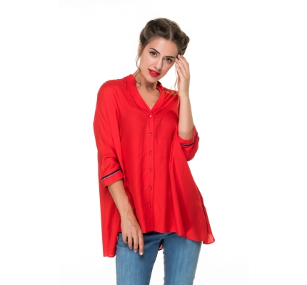 Blouse red color